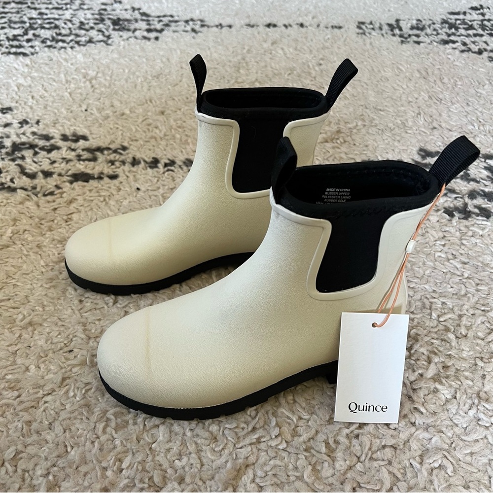 Quince Women’s Waterproof Ankle Rain Boots